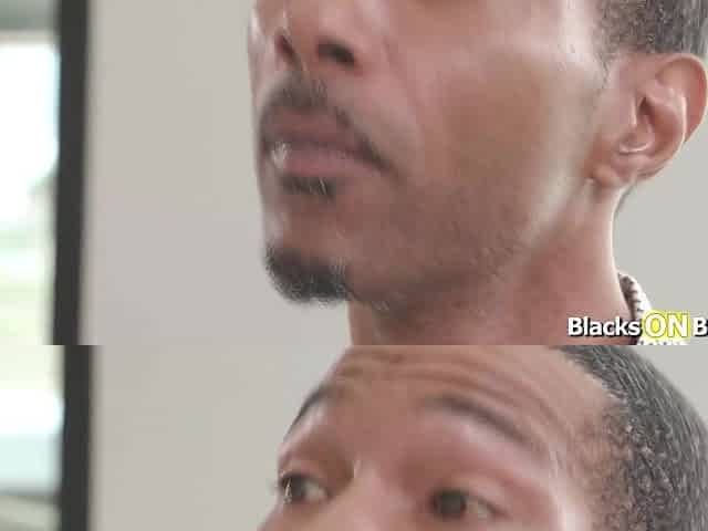 Petite latina receptionist fucked by two black dudes