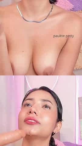Blowjob Calling, a Lot of Saliva on My Tits, Drowning Me to the Bottom