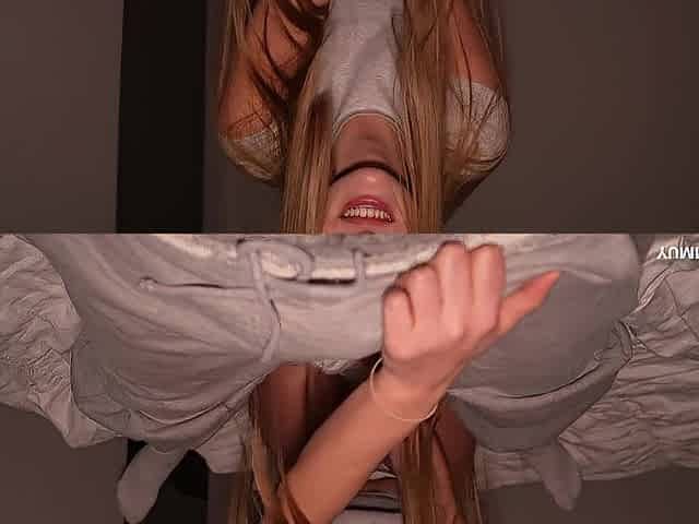Breathtaking Golden-haired Puts Fuck-rubber On With Throat Then Entreats For Creampie