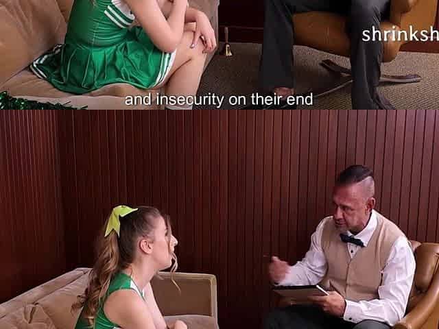 Therapy Turns A Shivering Insecure Cheerleader Into A Assured Shlong Rider