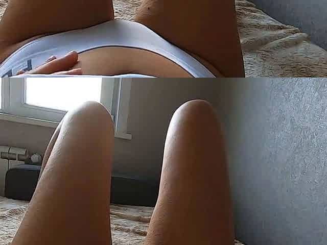 Teen Cums in White Socks - POV Amateur Solo