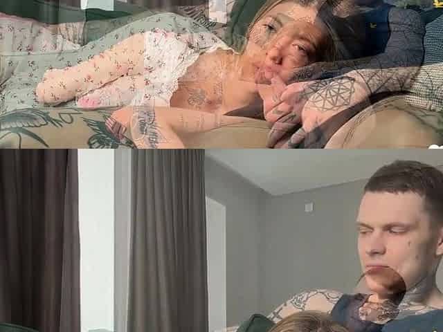 Blonde Tattooed Girl Gets Rough Couch Fuck
