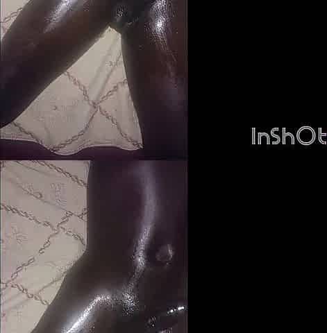 Sexy Afro Man Groaning n Indecent Talk Stroking for Giant Climax
