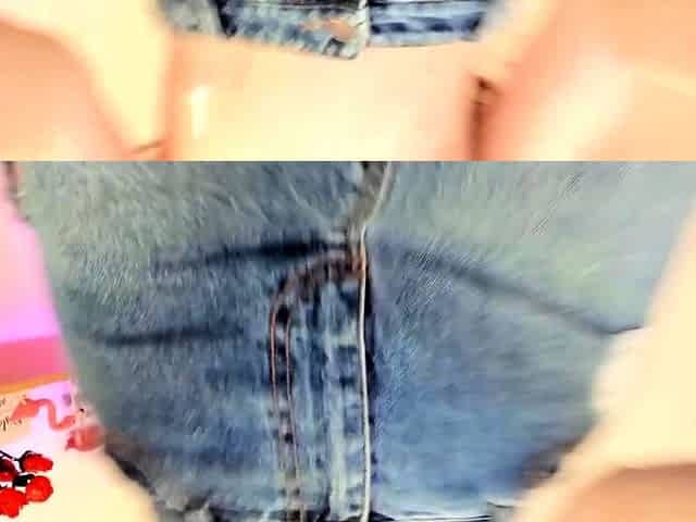 Webcam Girl Rubbing Cream on Nipples
