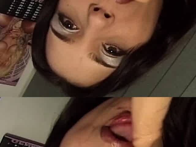 Horny MILF Deepthroats Huge Dildo and Stuffs Hairy Pussy