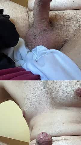 Finding and cumming during the time that looking at a gal clip on the laptop in the dorm