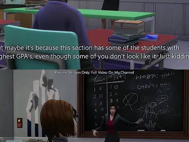 Hawt Oriental Math Teacher Gets Her Twat Filled With Cum - sims 4 - CG Comics
