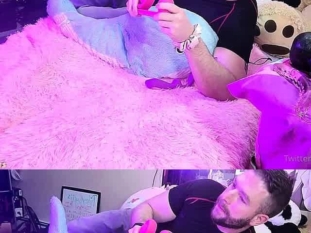 Pink pussy and ass kinky solo toy fun
