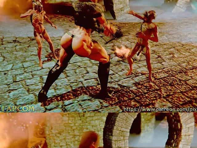 Golden Axe Sexually excited Rider (Growth Animation)