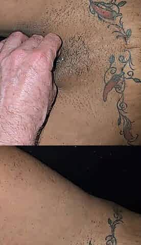 The guy behind the gloryhole couldn't handle it, I had to ask my husband to make me cum!