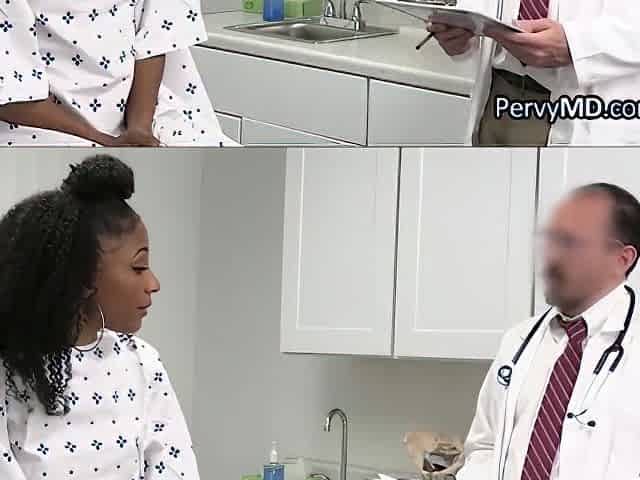 Curly Black Fucked By Doctor On The Exam Table