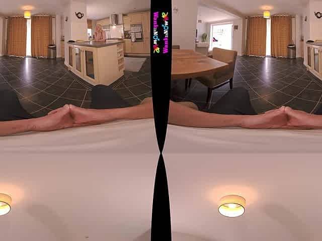 MILF Next Door - Big Tits Blonde Babe VR Blowjob and POV Sex