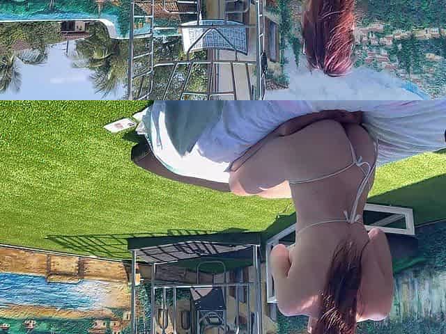 European Stepmom Artemisia Love In nature's garb outdoor hawt with a ponytail and expecting to get drilled