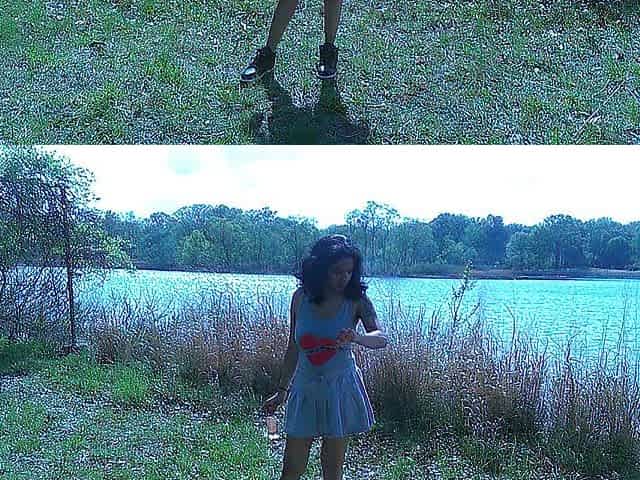 SOLO FEMALE PORN STAR GOES OUT CAMPING PUBLIC