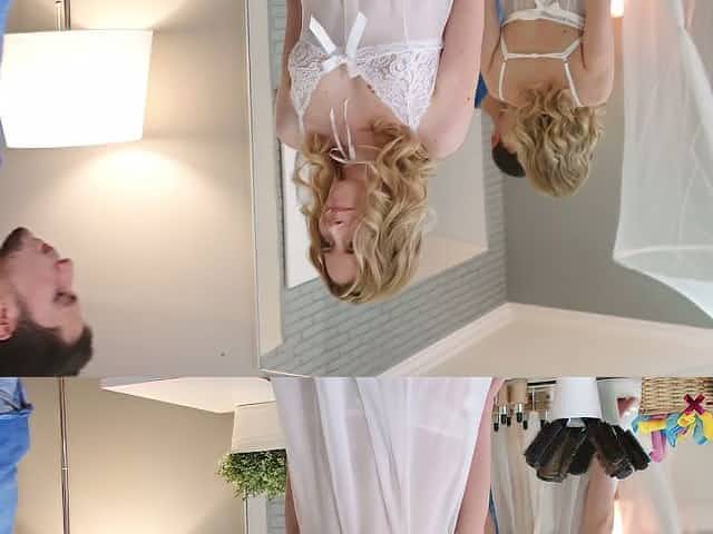 Boyfriend fucks sensual girlfriend Kiara Night in front of the mirror