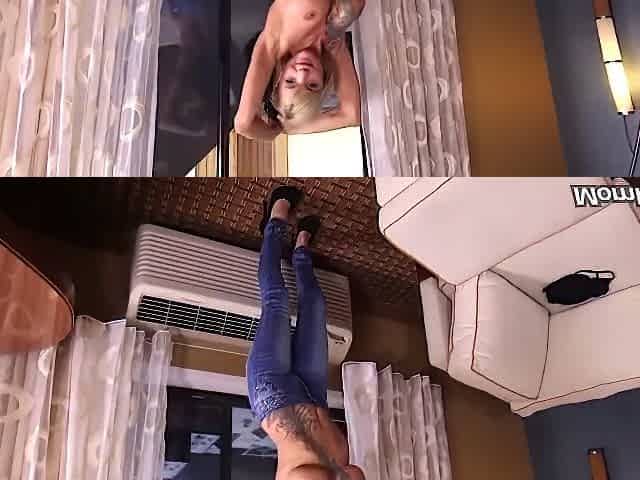 Hot Tattooed Nymphomaniac Stepmom Serves Young Meaty Pecker