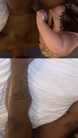 Dripdrop Zoey Skyy Licks His Nipples and Jerks Him off as He Lies in Bed!!