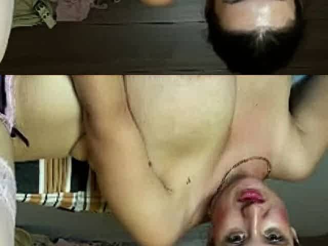 Natural huge hanging tits on MILF