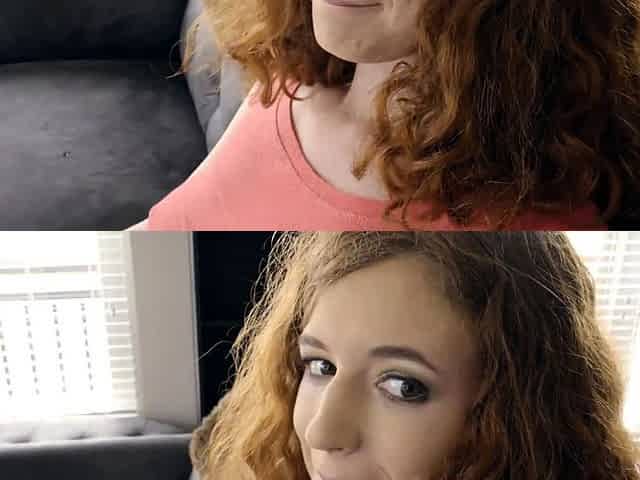 Natural stepsister teen cant get enough of bros huge cock