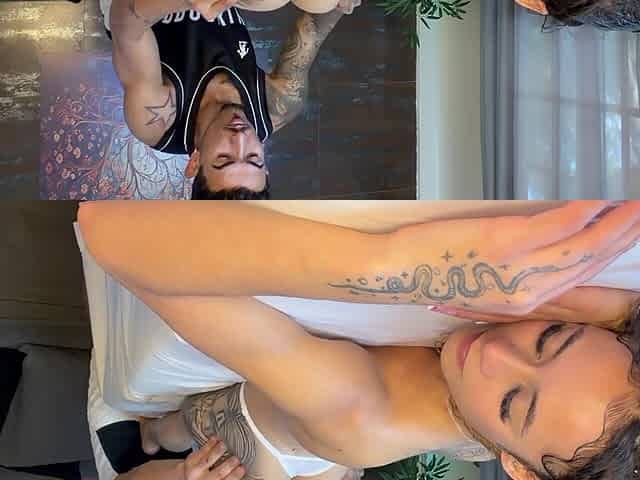 Massaging the girl's body made her aroused and ready to fuck.
