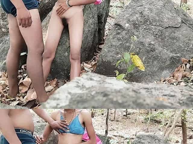 A College Girl Was Hardcore Fucking by Her Teacher After College in Jungle, a Hottest Girl Was Sex with Her Boyfriend in Jungle