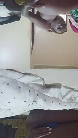Fingering My Pussy While on Bed and Putting on Sexy Blue Lingerie