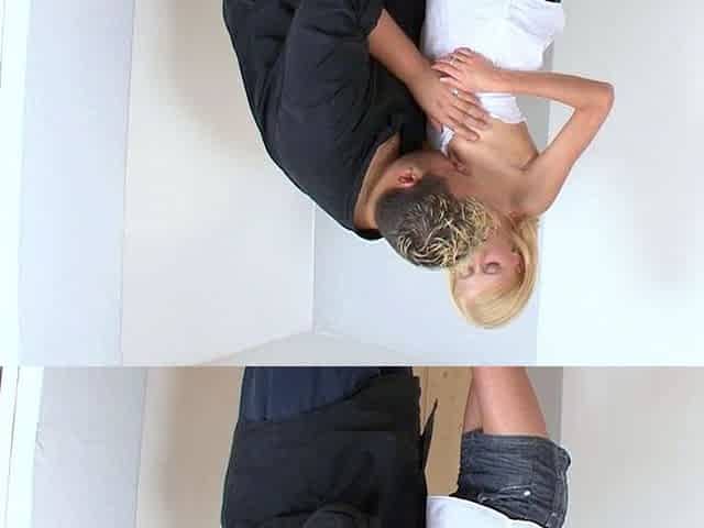 Sexy blonde blowjob and handjob