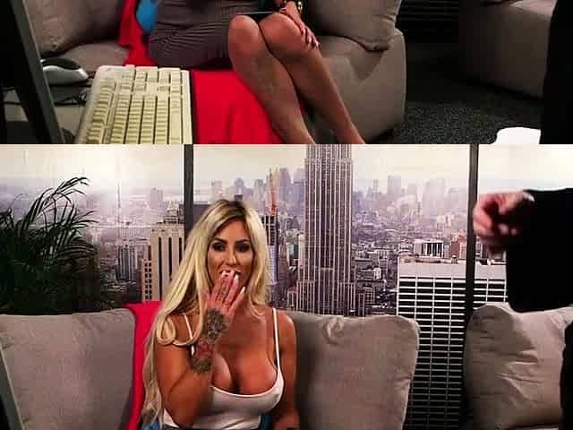 Stockings watcher MILF teasing lover