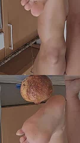 Food Crushing with My Feet