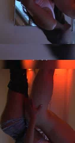 Sunset Hotwife Pegging Standing by Window
