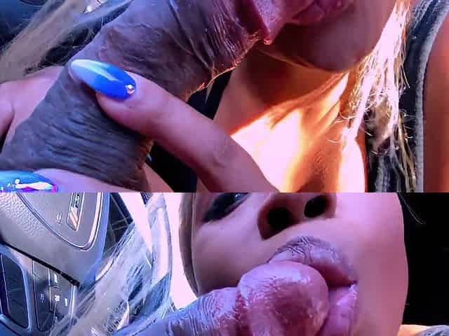 Slutty Pornstar Nina Rivera Loves To Suck My Dick In The Car