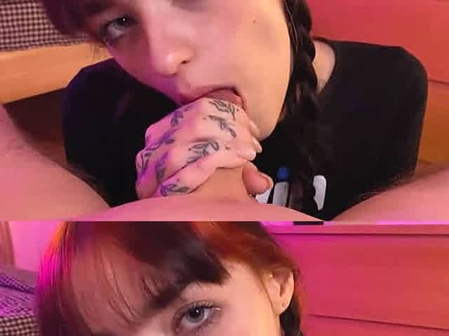 Stepsis got a creampie in her mouth, muddy and wild!