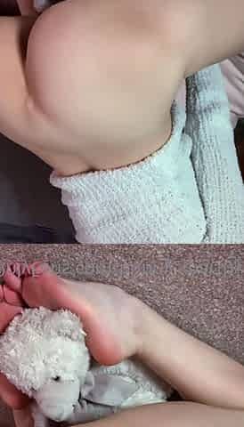 Pink pussy and ass kinky solo toy fun