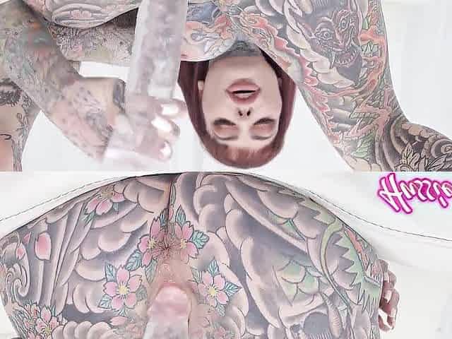 tattoed large bazookas take monster ebony wang