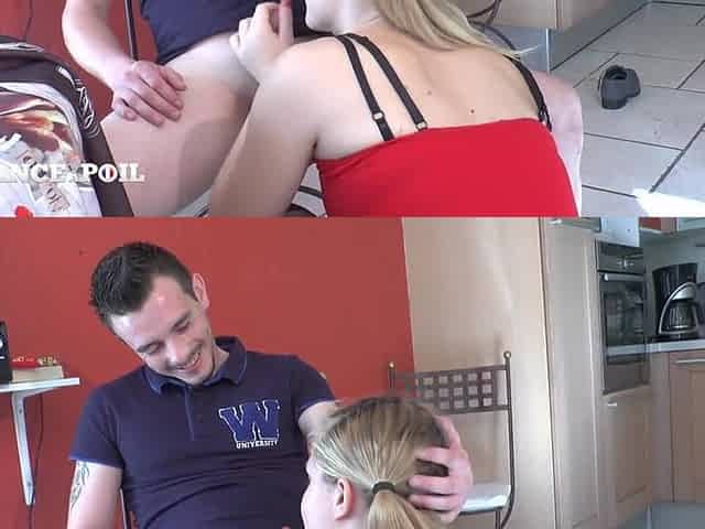 A Young Baccalaureate Co-ed Going to Practical Work and Gets Ass to Mouth