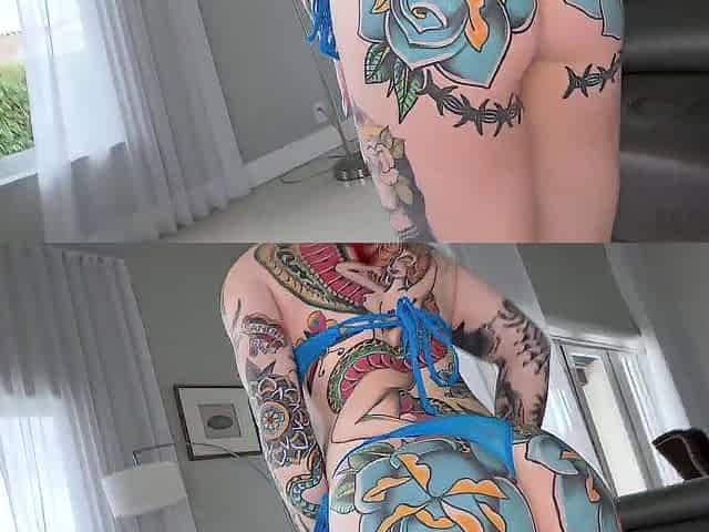 Tattooed Red Head Loveless Gets Drilled and Folded by Large Wang JMac