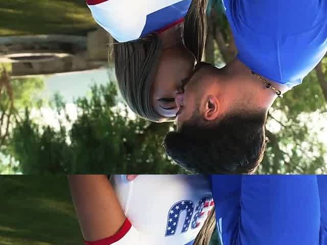 Outdoor Cock Riding With Athletes Dave Candle And Lana Gee