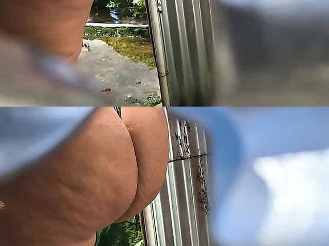 Compilation of angels in outdoor public dressing room