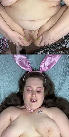 Banging Thick White Bunny Large Booty Anal Creampie