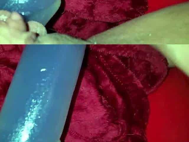 She loves to record herself masturbating with a toy