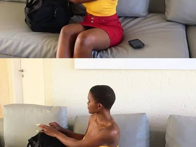 Huge tits African teen riding big cock
