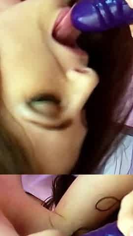 POV lesbian gives girlfriend with strap on in the ass