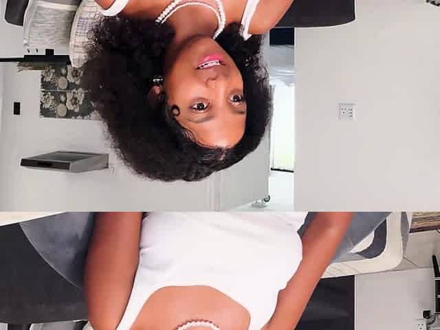 Black teen wannabe model on 1st casting