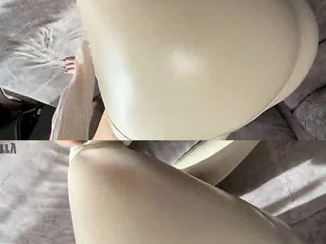 What a nice-looking view when a aperture appears in those leggings! Now u can stick your penis in there!