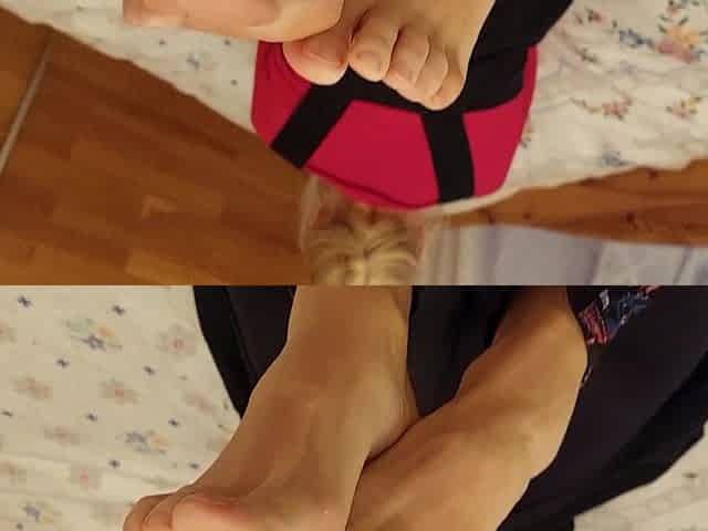 Beautiful Blonde Mature Wife Enjoys Foot Worship and Sex
