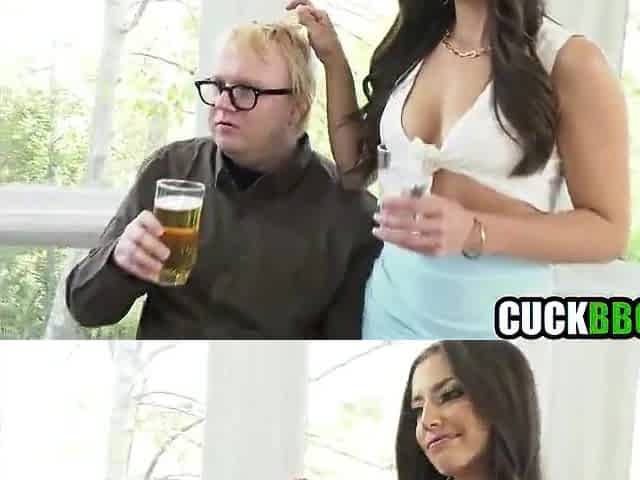 Pitiful Cuck Sharing Sexy Wife WIth Ebony Buddies