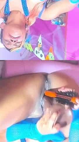 Nasty Nd Crazy Halloween 80s Brush Hair Fuck My Holes Use Bigger Dildo Nd Squirt Alot Dadd
