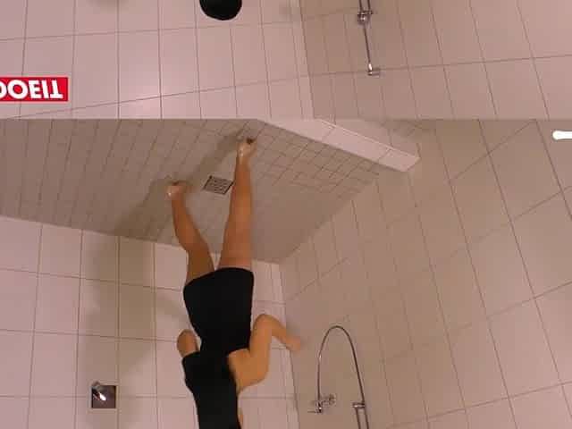 LETSDOEIT - German Housewife Cheats And Screws Random Chap in Public Bath
