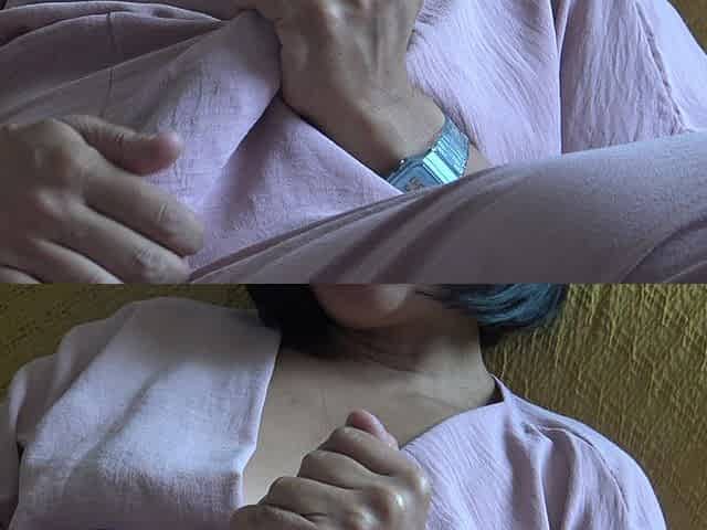 Puffy Nipples and Dildo Hand Job