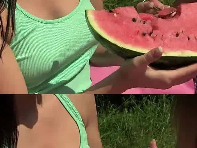 Lovely outdoor lesbo picnic with those 2 outstanding cuties